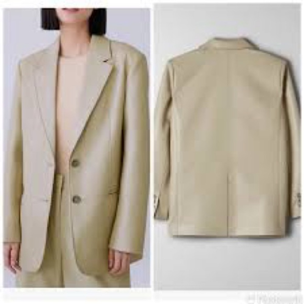 Babaton Smith Vegan Leather Blazer